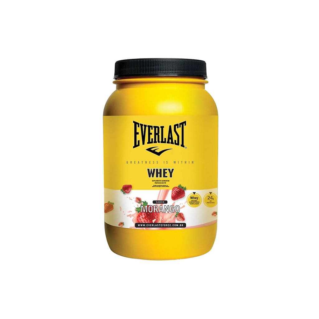 Whey Protein 3W 900g - Morango